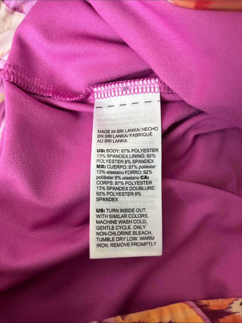 Chico's Purple & Pink Multicolor Printed Mini Skirt - Picture 11 of 11